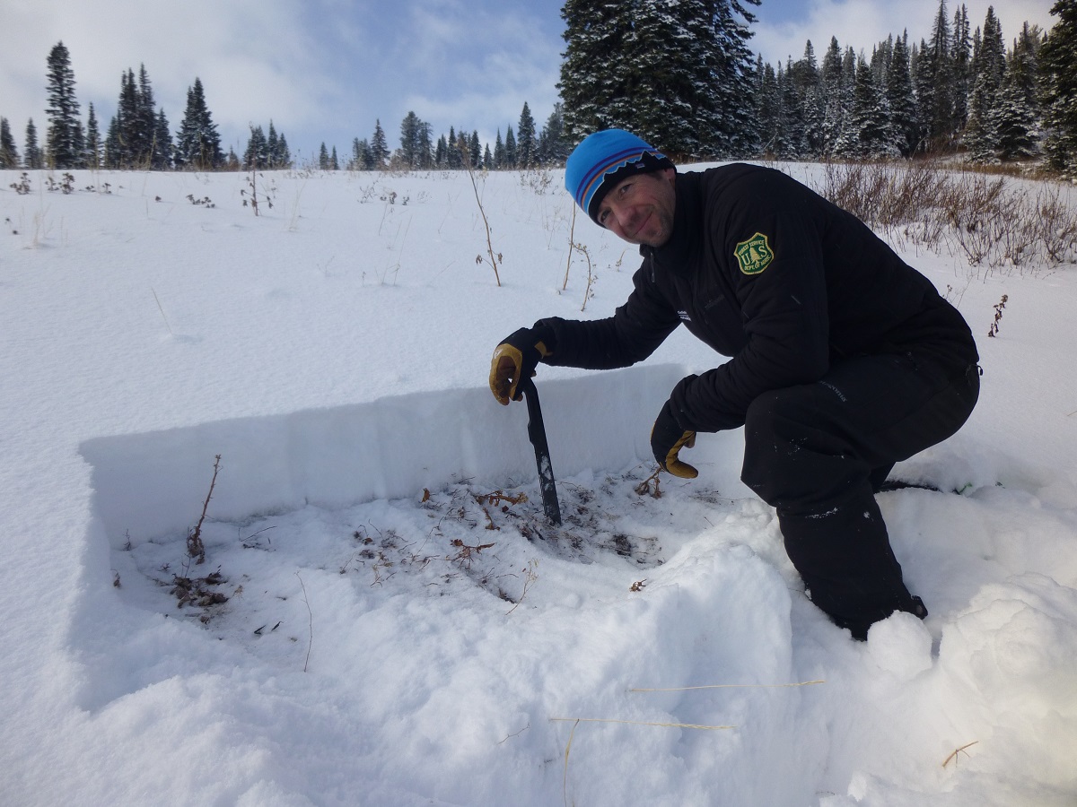 A Thin Snowpack in Lionhead A Thin Snowpack in Lionhead