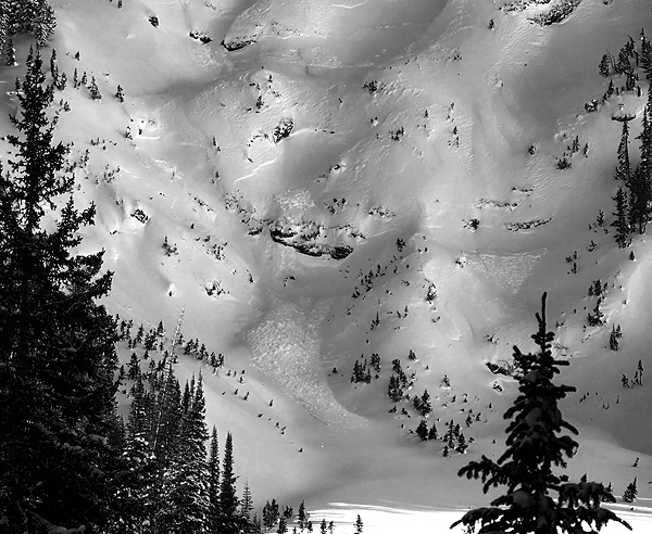 Wind slabs near Cooke City Wind slabs near Cooke City